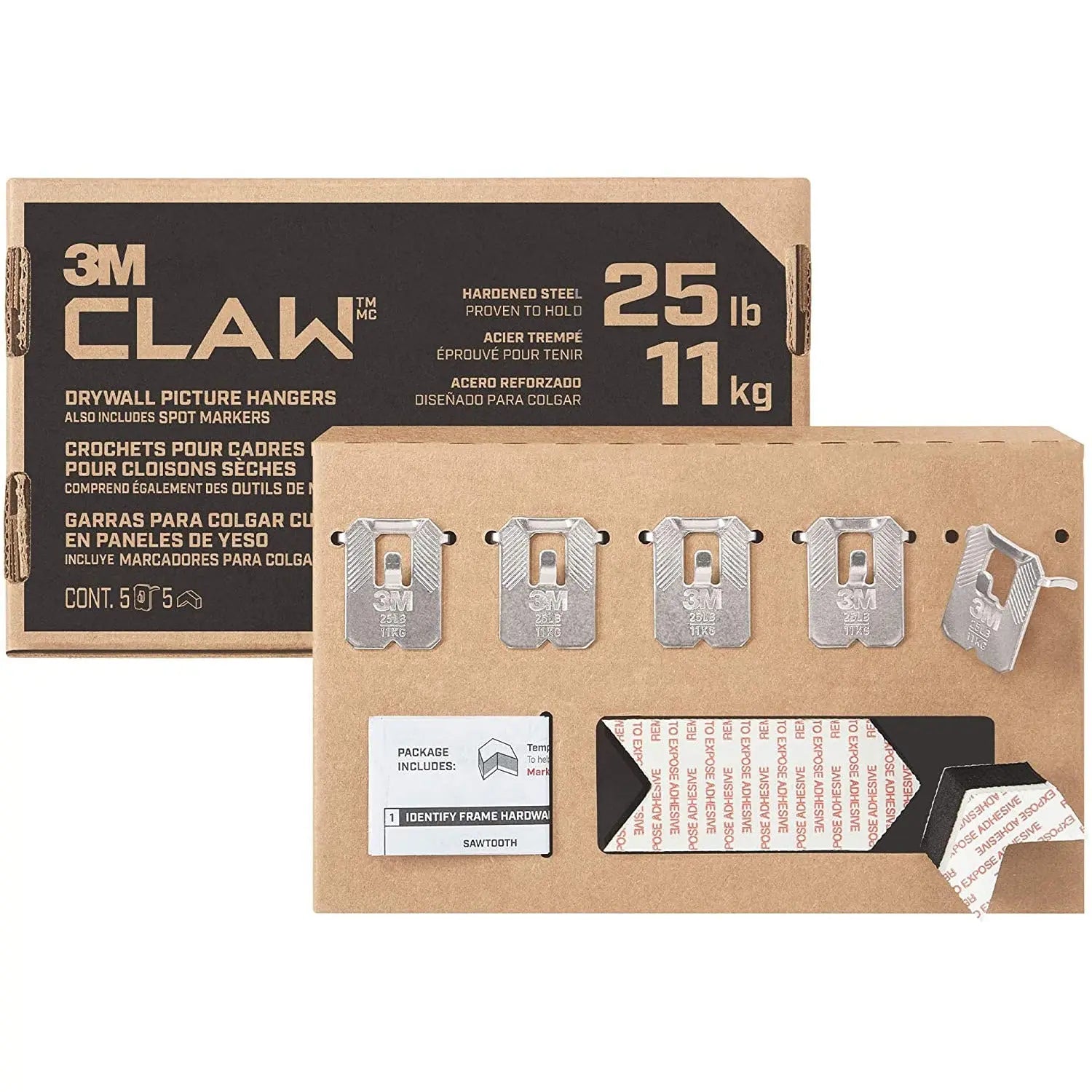 CLAW 5 Drywall Picture Hangers with Spot Markers, 25 lb Pattan Australia